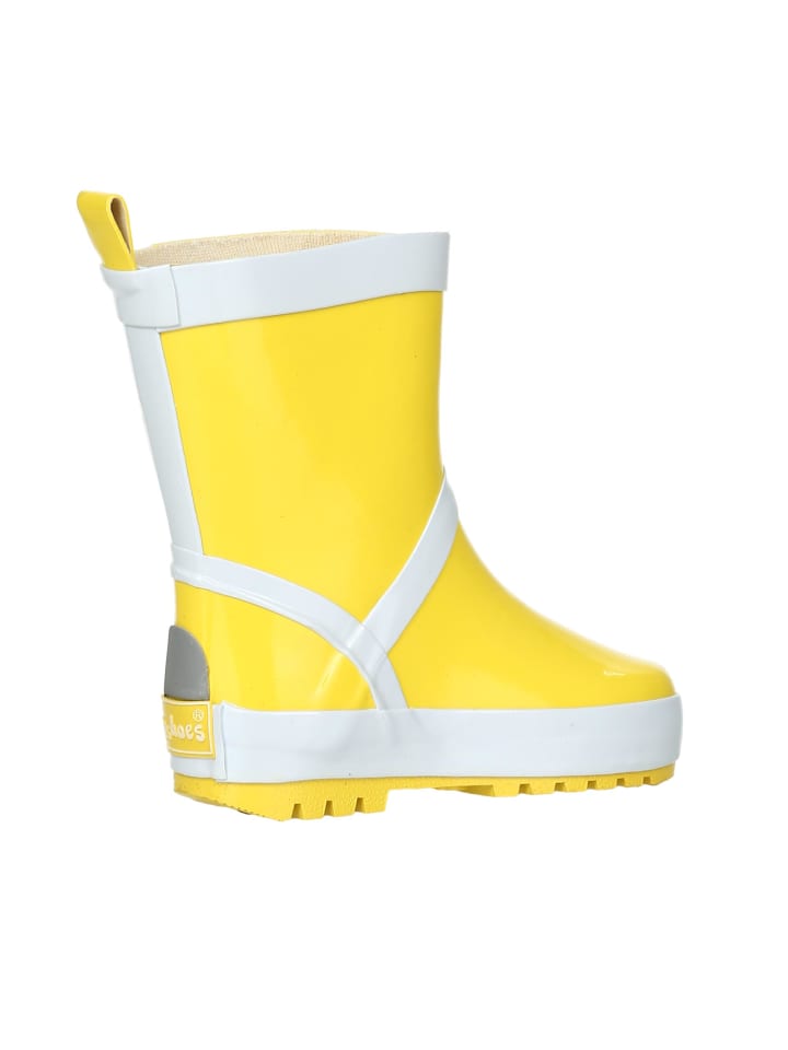 Playshoes Gummistiefel uni in Gelb günstig kaufen