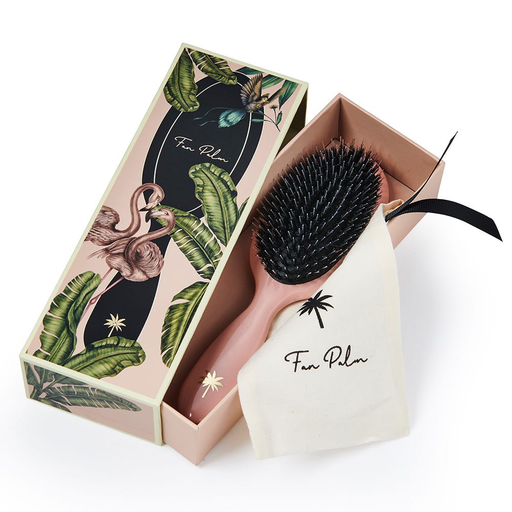 Fan Palm Boar- & Nylon Brush Blush - Medium