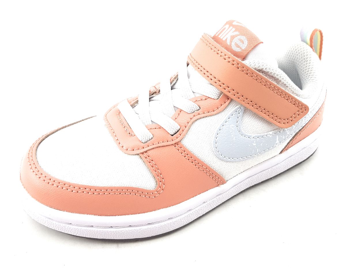 Nike Court Borough Low 2SE1PSV DM1217-100 Weiß 100 white rose