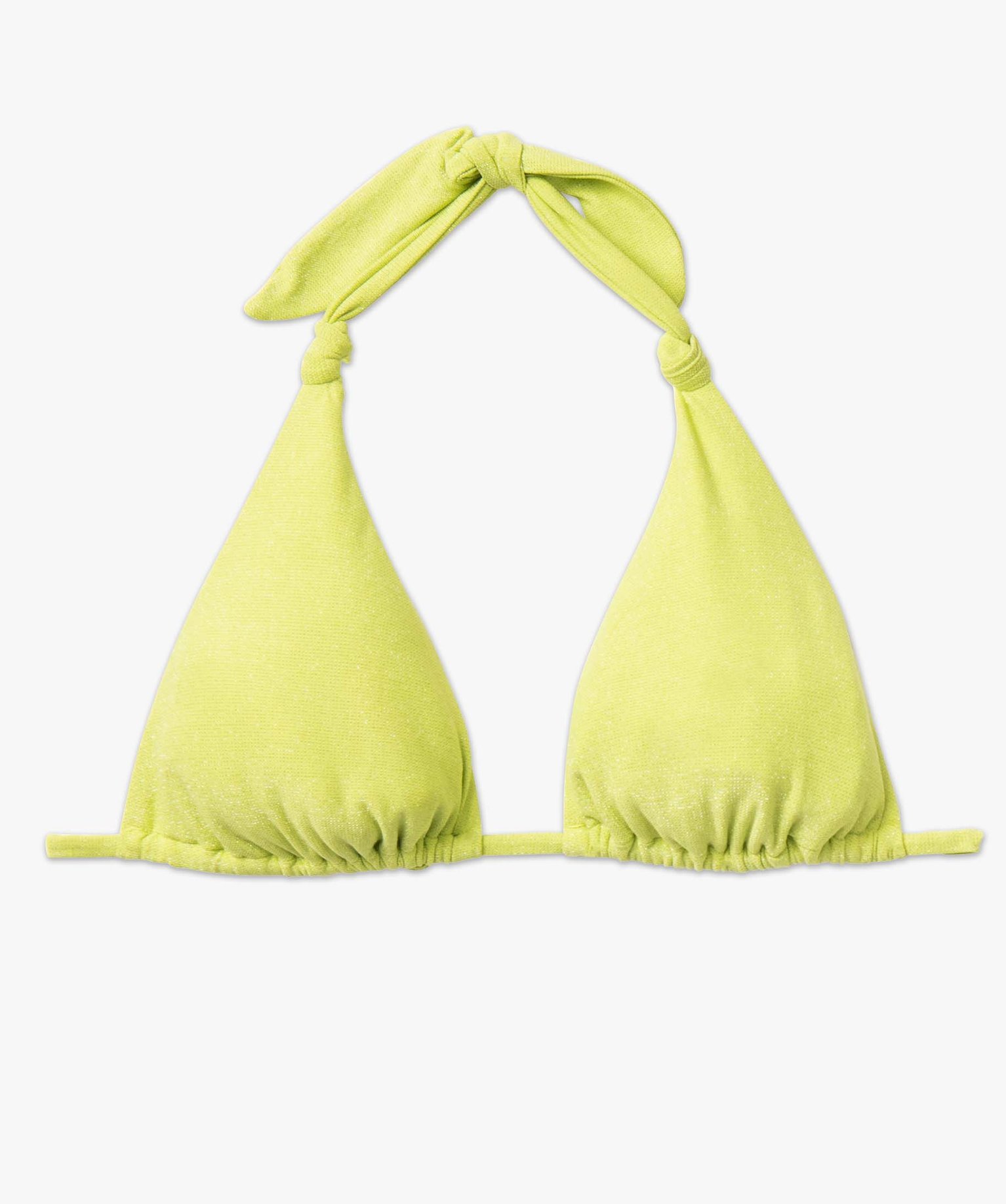 Haut de maillot de bain femme forme triangle vert | GEMO