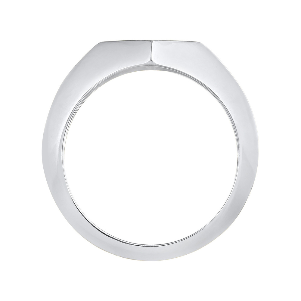 Elli PREMIUM Elli PREMIUM Bague Bague Signet pour femme - Rhombus Geo Look Blogger Trend en ar Bague