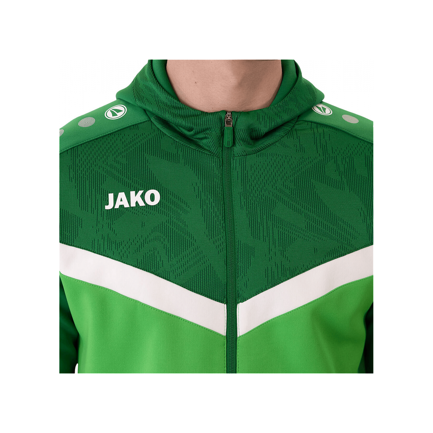 JAKO Icon Kapuzenjacke Kids Grün F222
