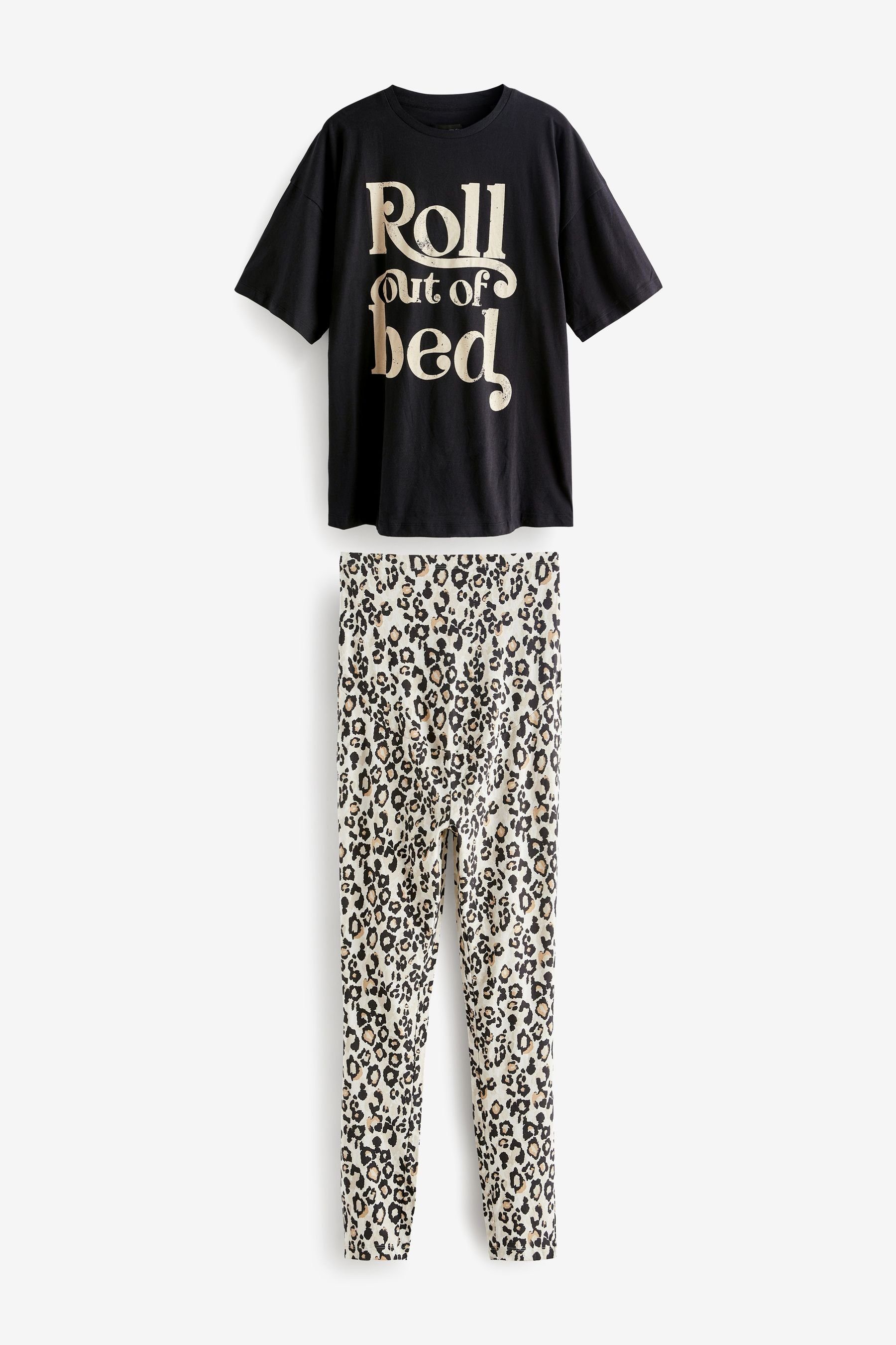 Next Umstandspyjama Pyjama mit T- Shirt and Leggings Umstandsmode (2 tlg)