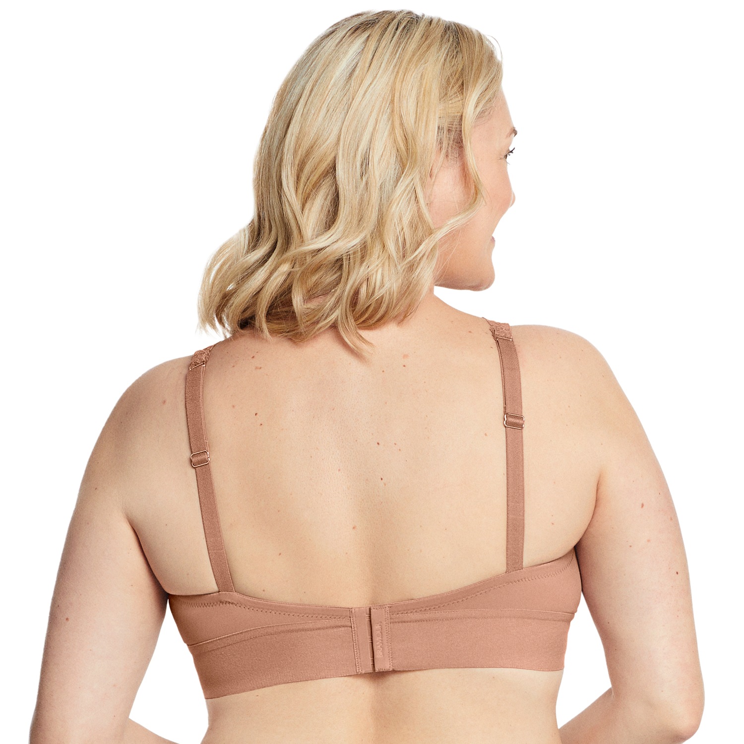 Bramour Lexington Plunge-Bralette mit Spitze - Cappuccino