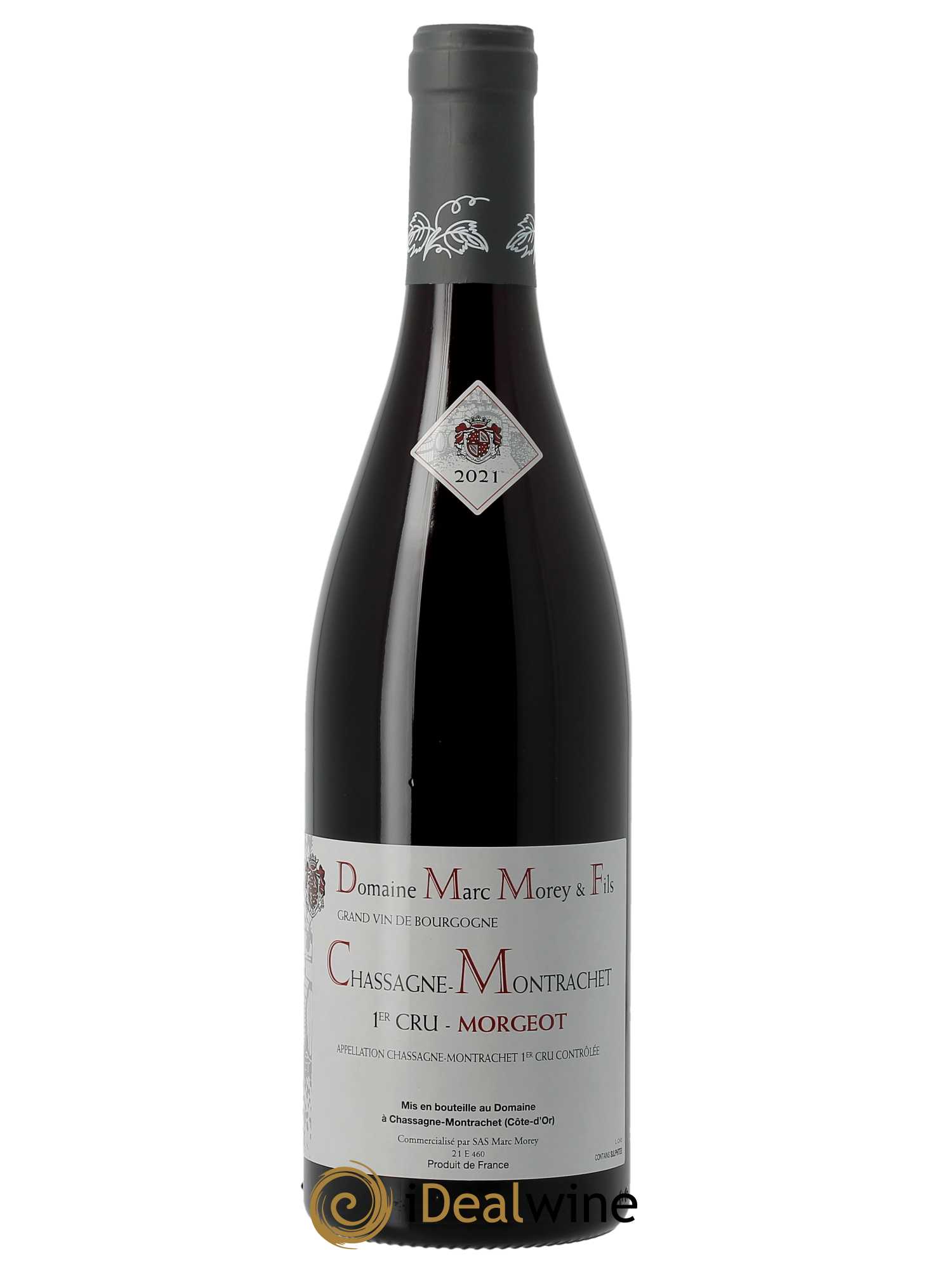 Chassagne-Montrachet 1er Cru Morgeot Marc Morey  2021 - Lot de 1 Bouteille