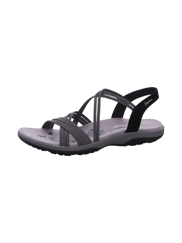 Skechers Sandale Raggae Slim in Schwarz günstig kaufen