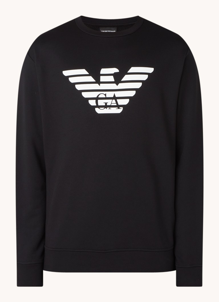 Pulover cu logo-ul Emporio Armani imprimat