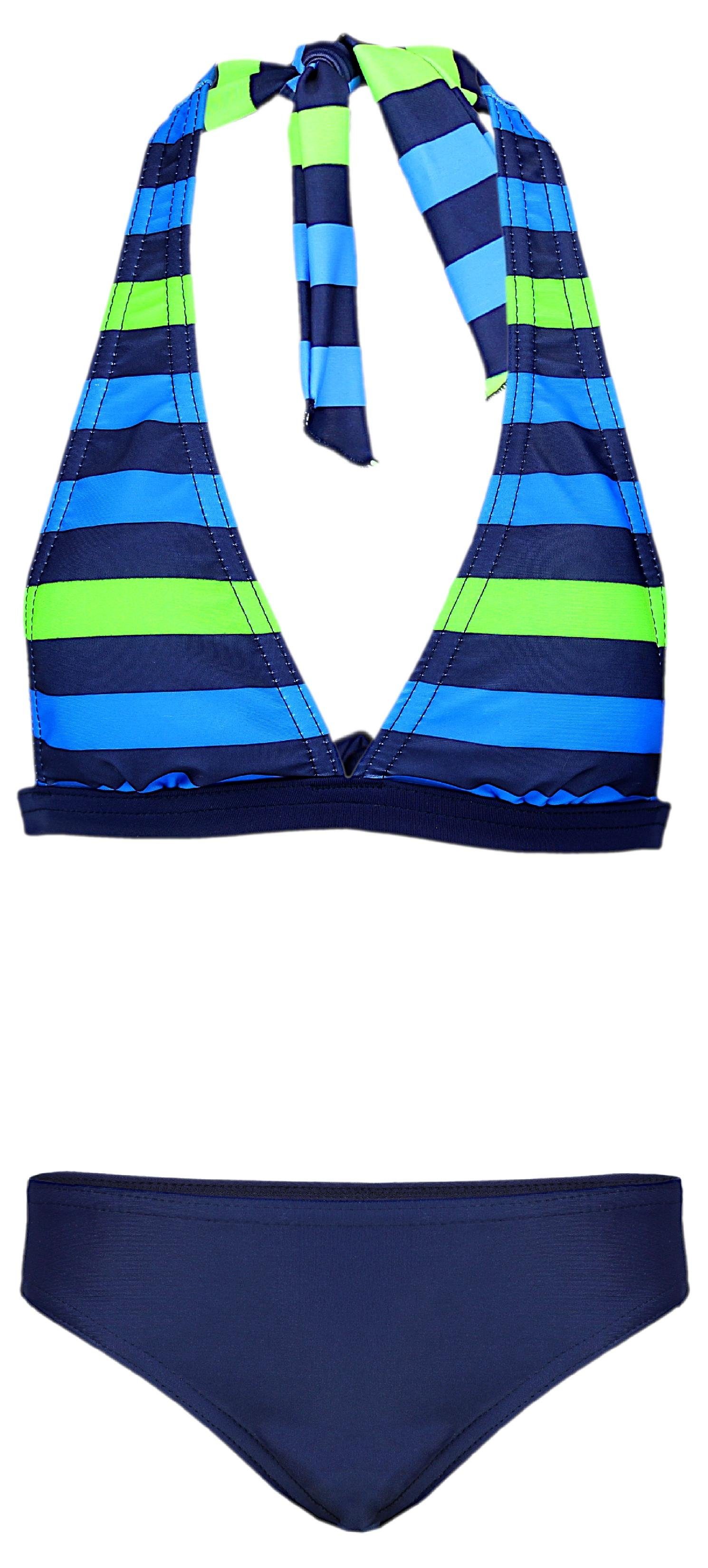 Aquarti Bustier-Bikini Aquarti Mädchen Bikini Set Bustier Bikinislip Zweiteiliger Badeanzug (Zweiteiliger Badeanzug)