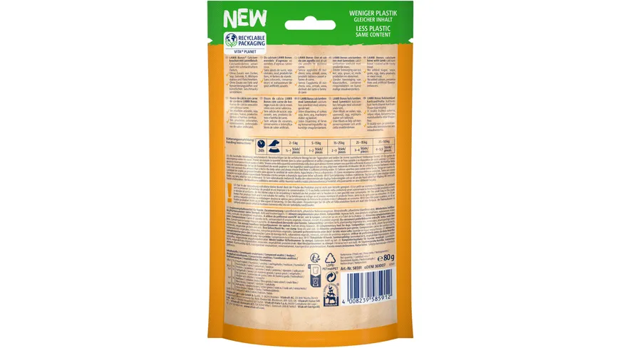 Vitakraft LAMB Bonas® - Calciumknochen mit Lammfleisch 80 g