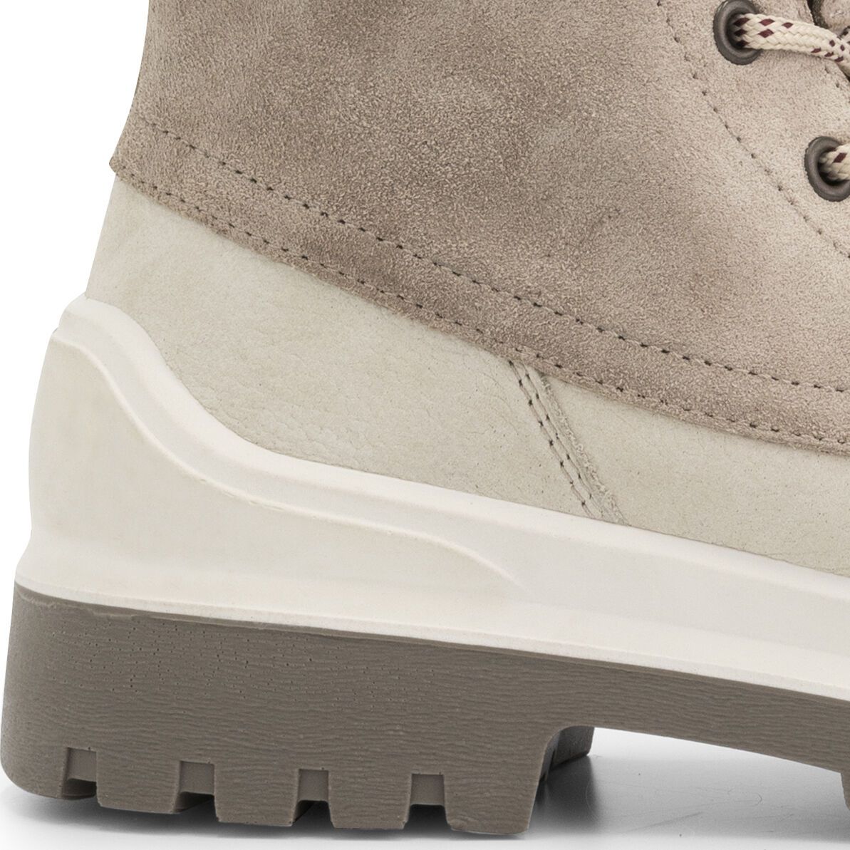 Travelin' Leval sandfarbene Damen Schnürstiefel