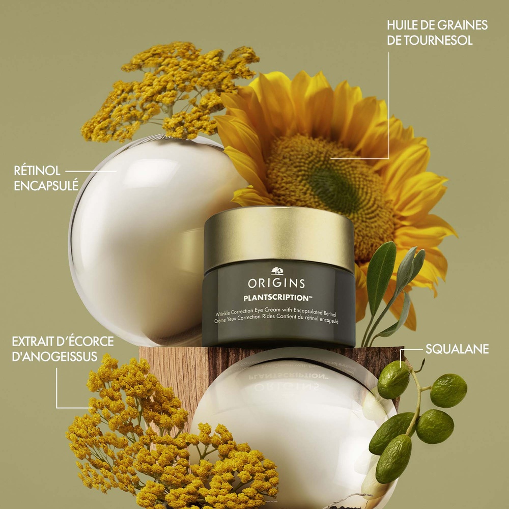 origins Plantscription™ Crème Yeux Correction Rides au Rétinol Encapsulé