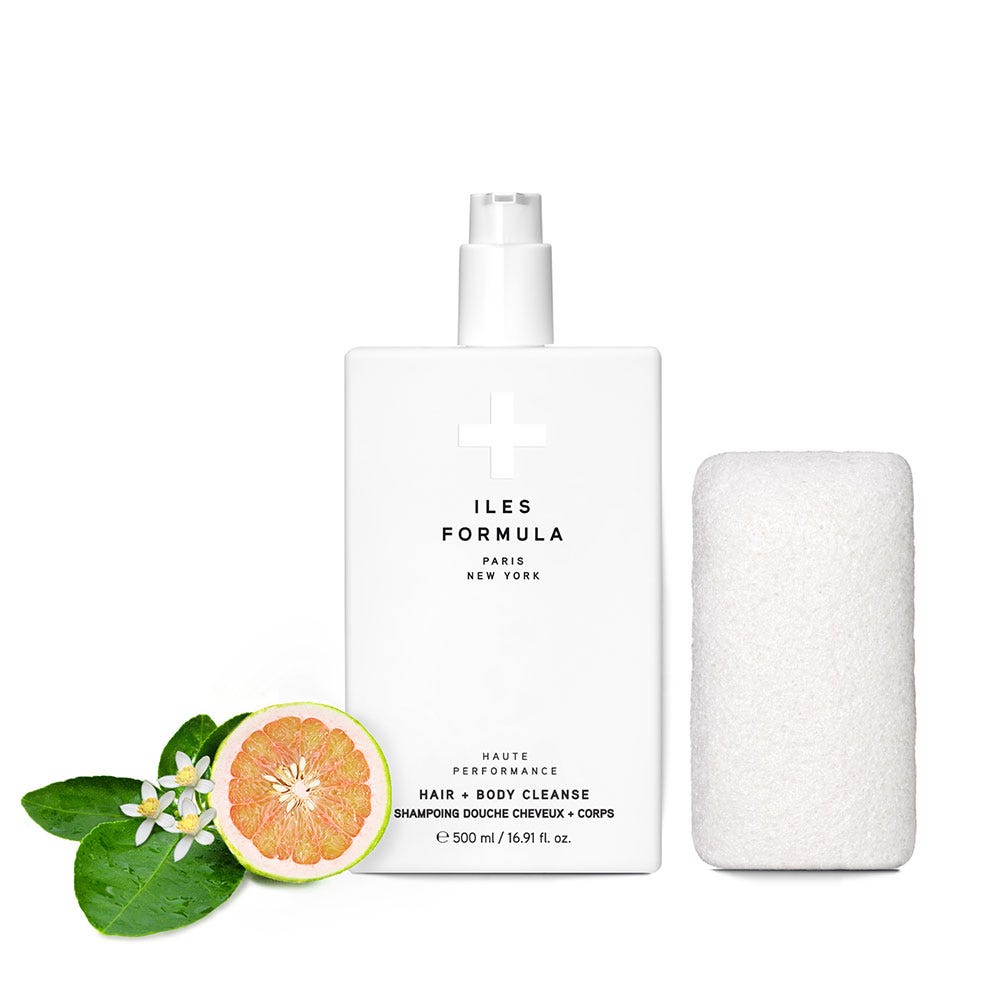 Iles Formula Hair & Body Cleanse + Sponge 500 ml