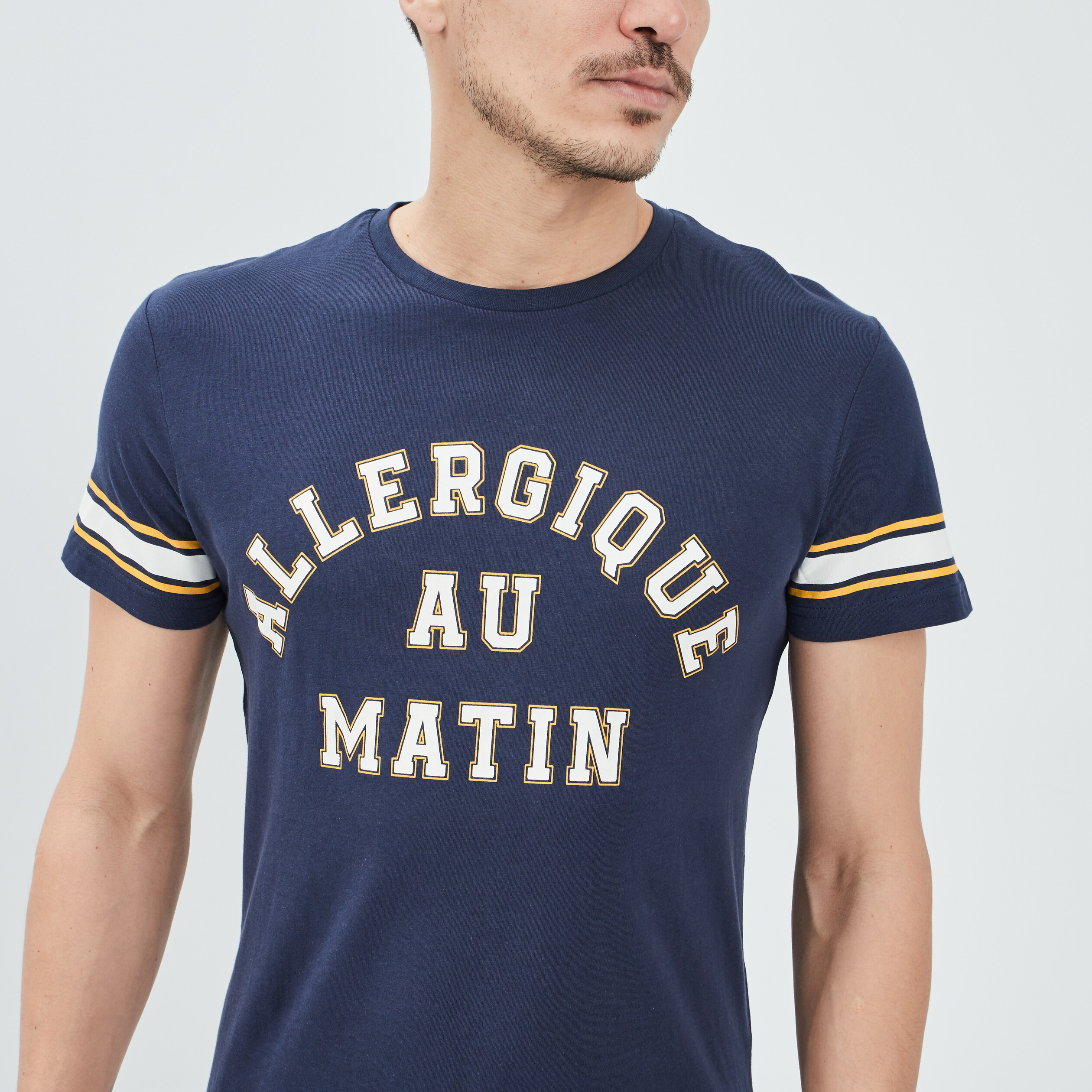 Ensemble pyjama 2 pièces bleu marine homme | La Halle