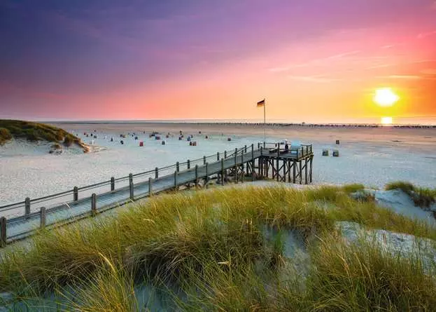 Puzzle 1000 Teile - Sonnenuntergang über Amrum