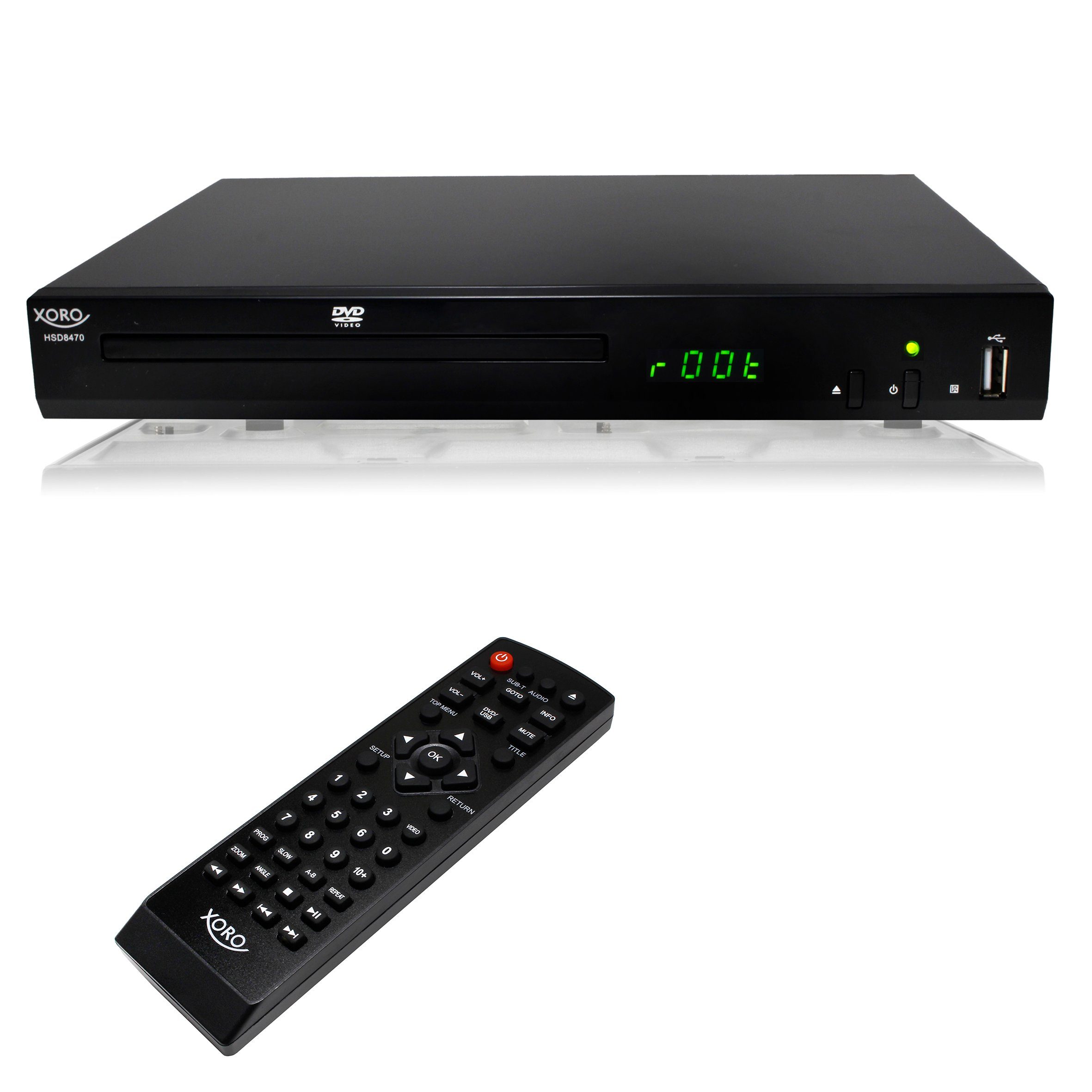 Xoro XORO HSD 8470 HDMI MPEG4 DVD-Player USB Mediaplayer 1080p Upscaling DVD-Player