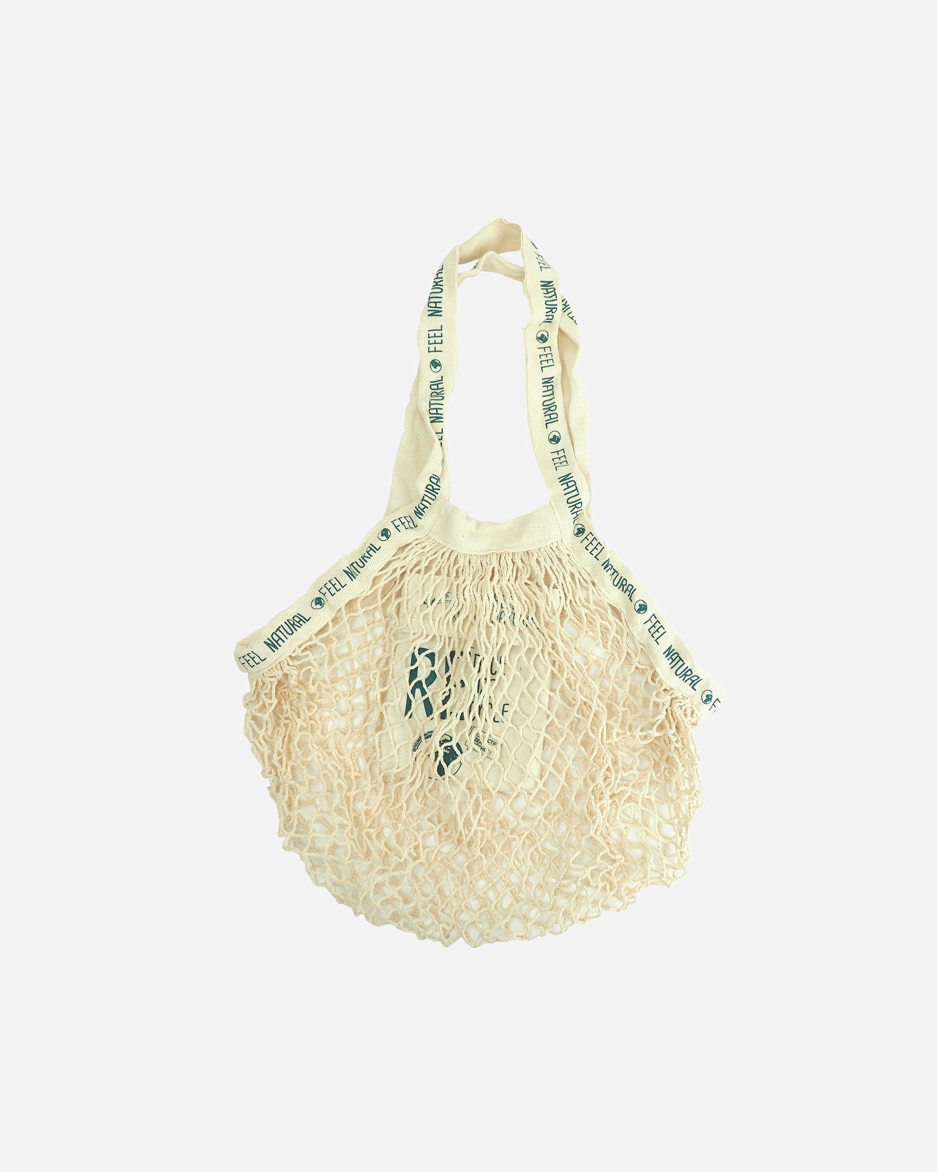 Voel de natuurlijke mesh tas