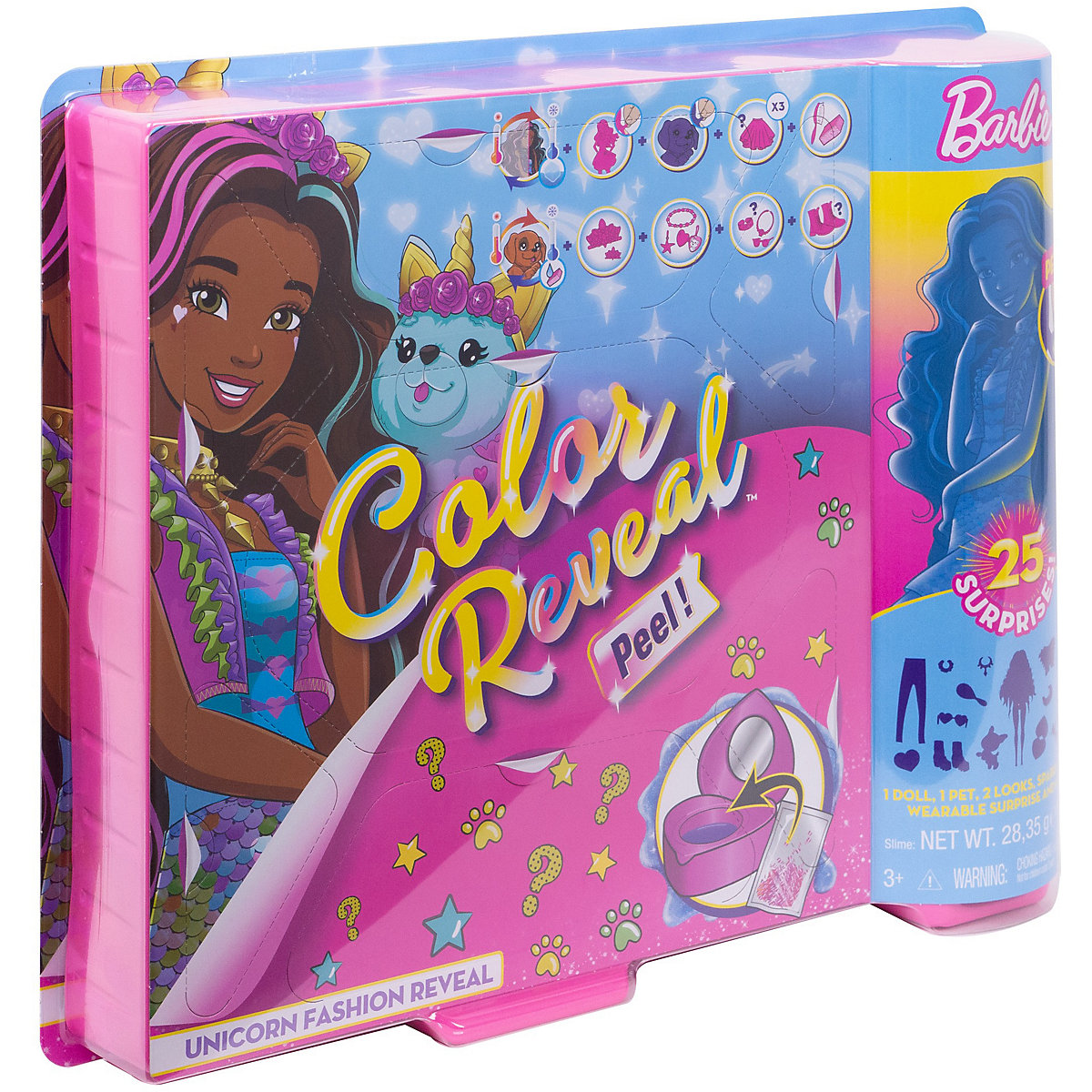 Barbie Color Reveal Puppe & Haustier Fantasy Fashion Überraschungsset