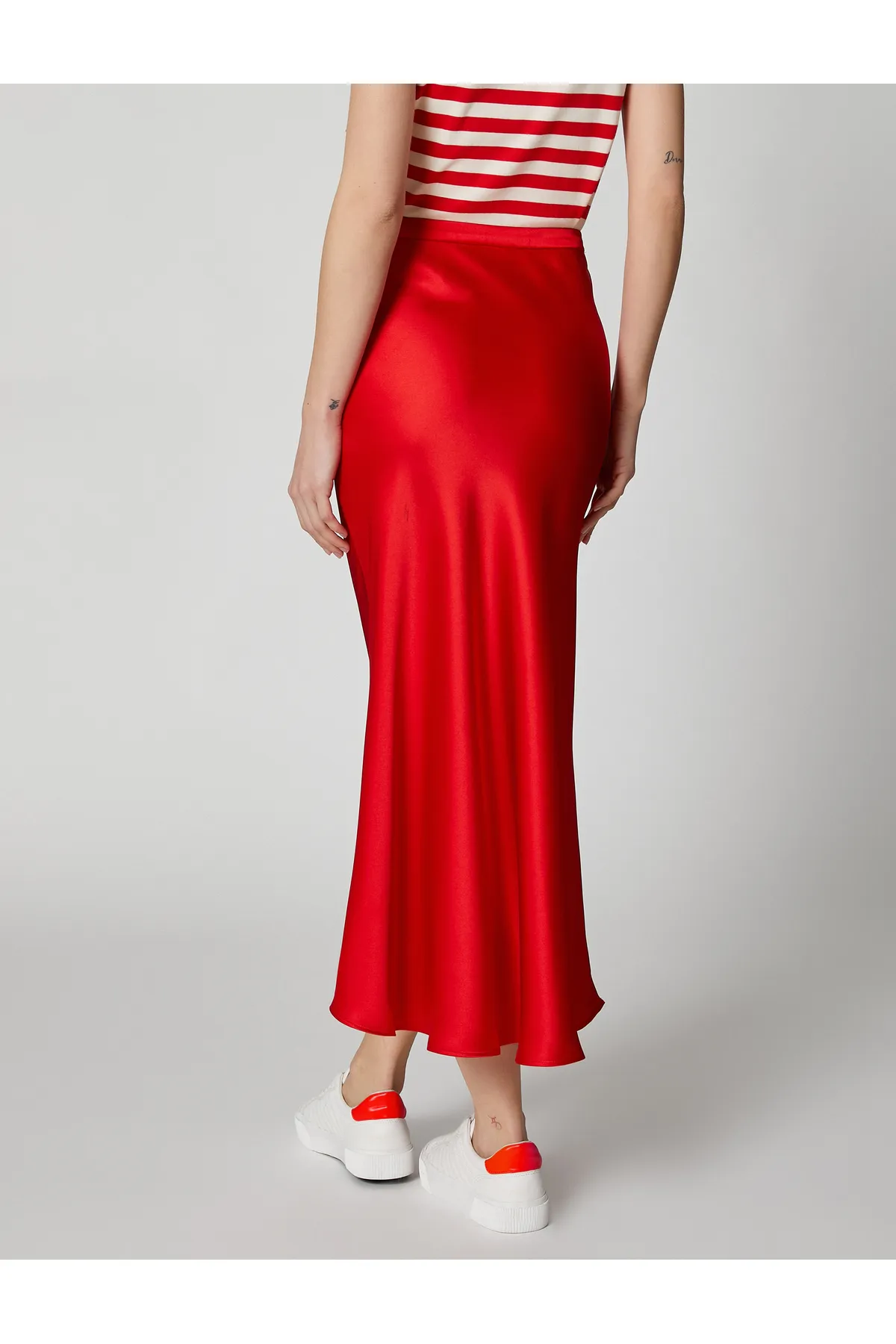 Koton  Midi-Rock in A-Linie aus Satin
