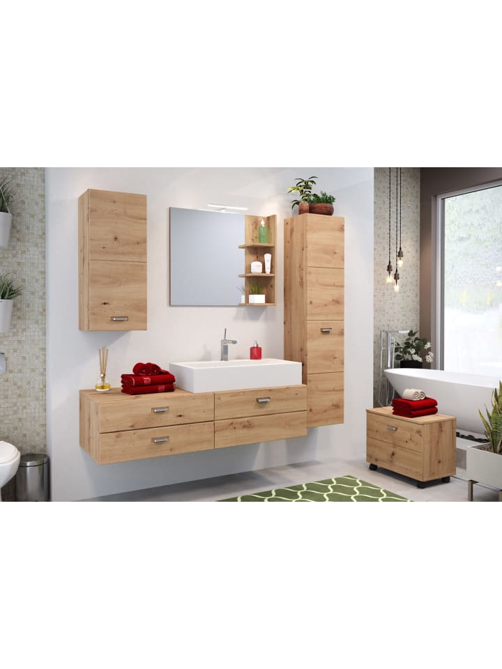 ebuy24 Badschrank Geo Eiche Dekor 35 x 31 cm günstig kaufen onesize