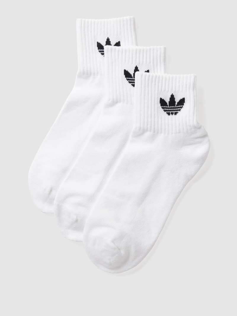 Socken mit Label-Stitching im 3er-Pack in weiß