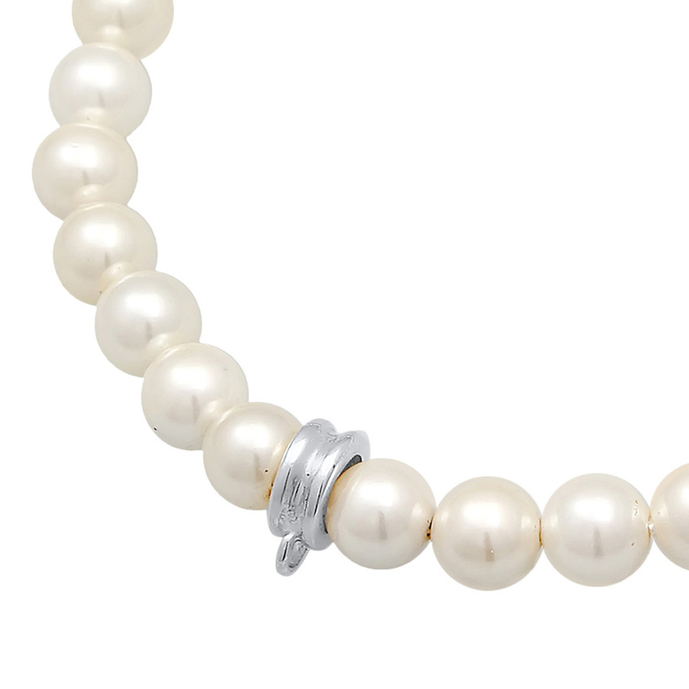 Nenalina Nenalina Bracelet Porte-charmes en perles pour femmes Classique en argent sterlin Bracelet