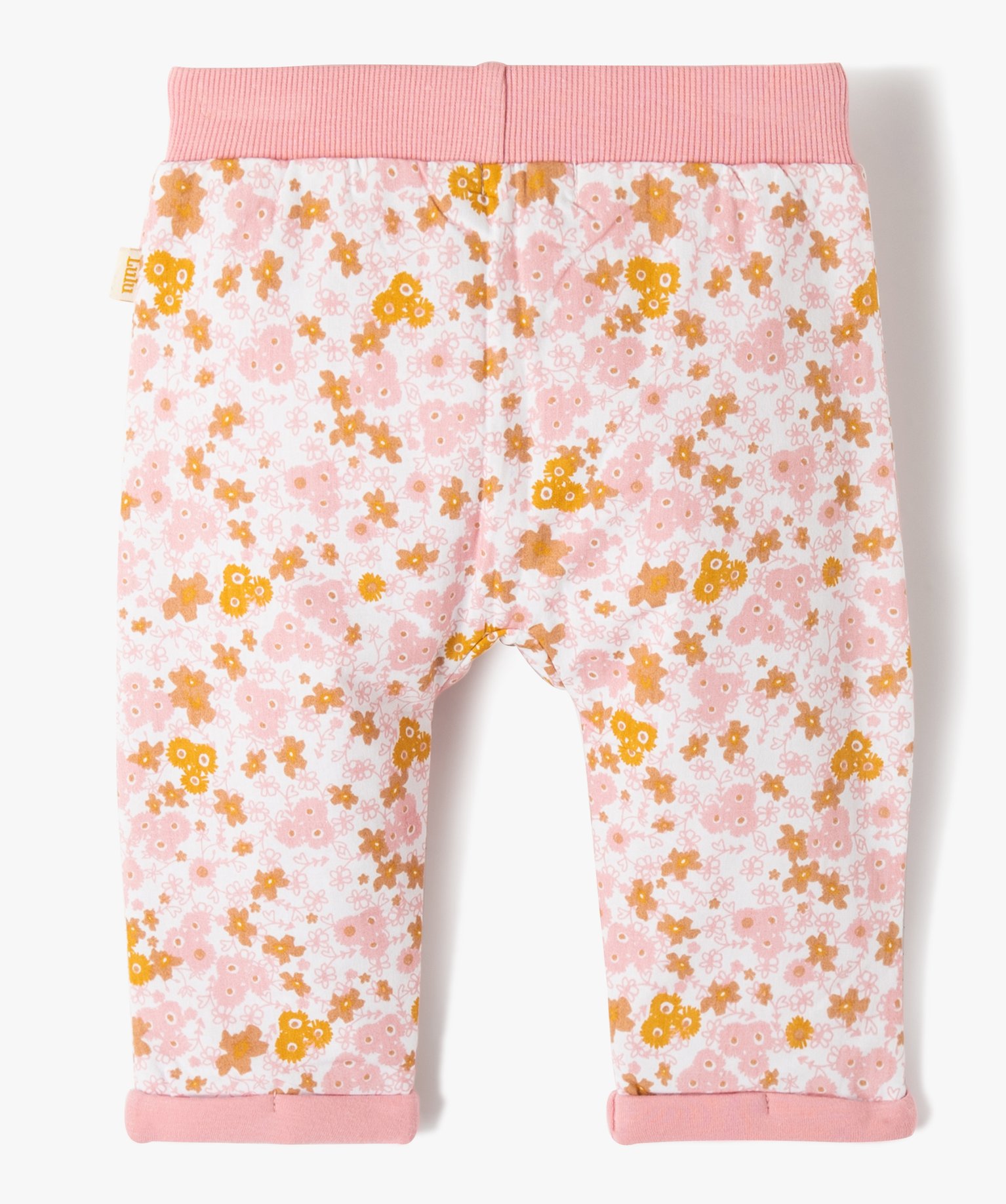 Pantalon bébé fille à motifs fleuris entièrement doublé... rose | GEMO