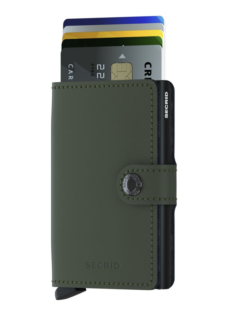 Portcard mini din piele Secrid