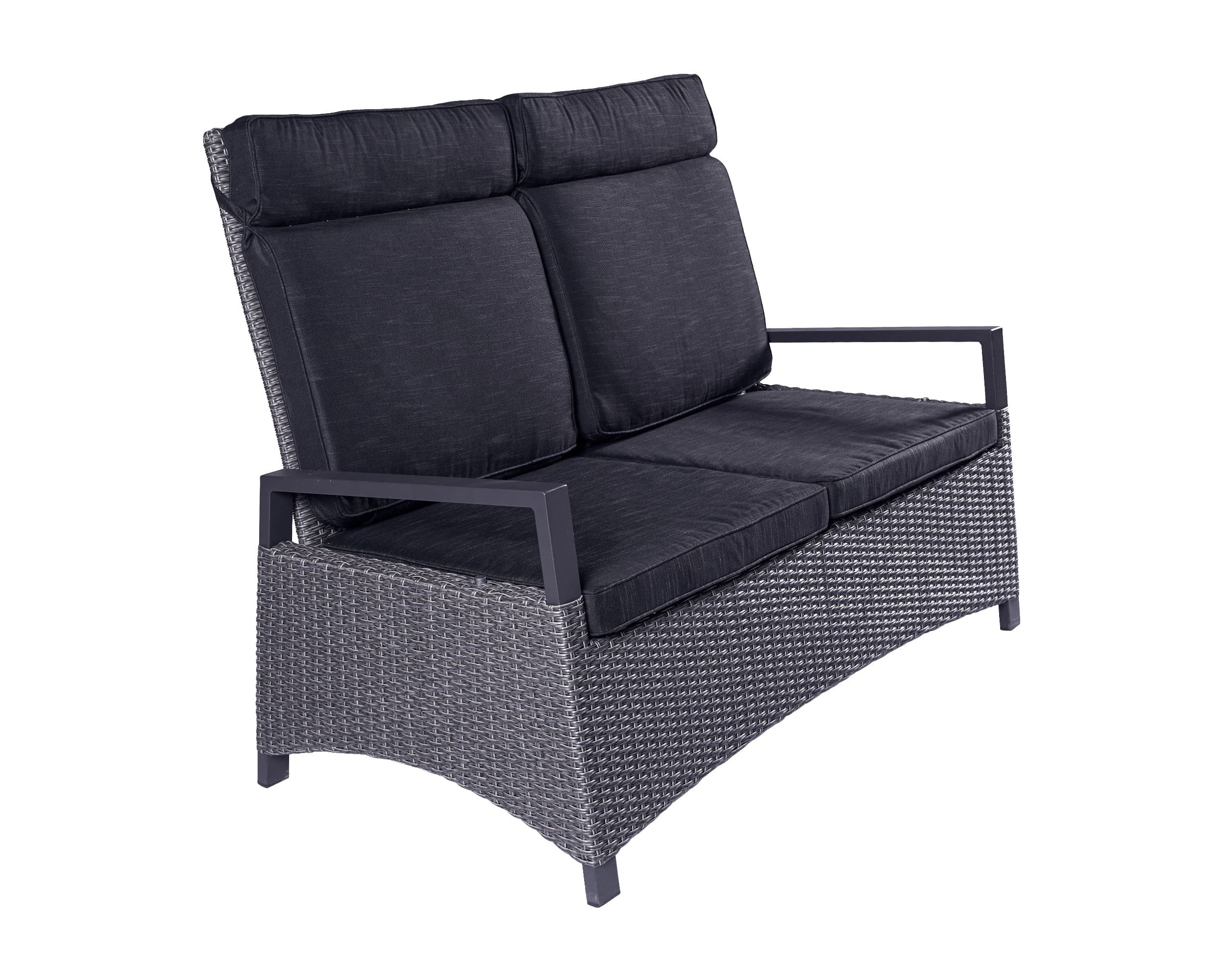 LC Garden Loungesofa LC Garden Keramo Living 2er Sofa Zweisitzer grau-mix