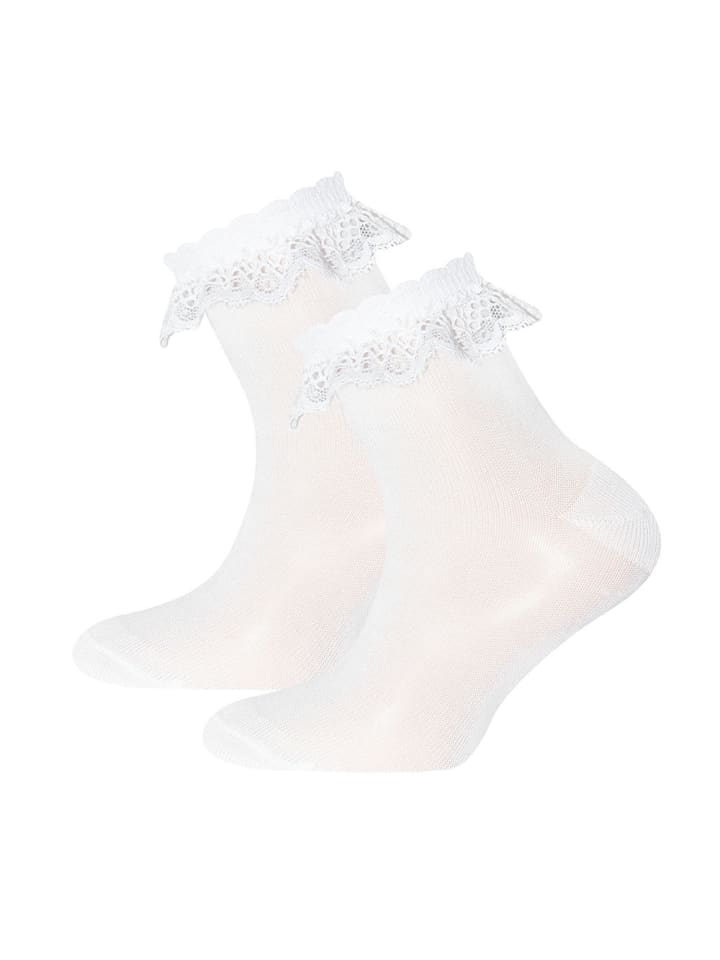 ewers 2er-Set Socken festiv in weiß günstig kaufen