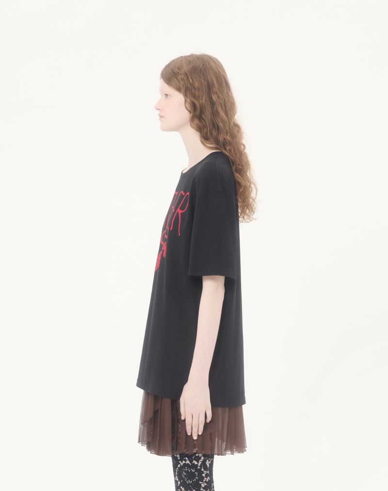 Camiseta de algodão estampada