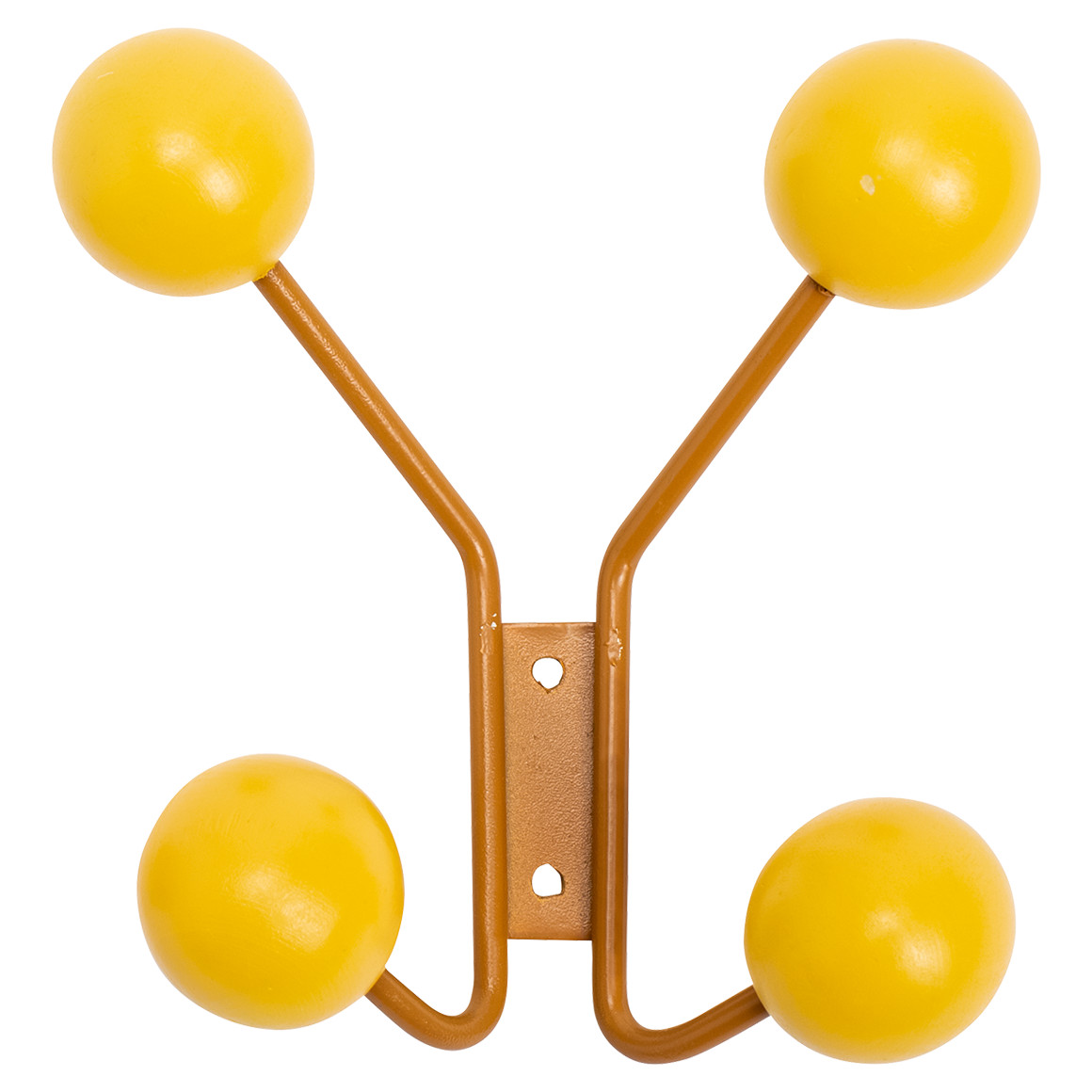 4er Kleiderhaken mit Kugeln