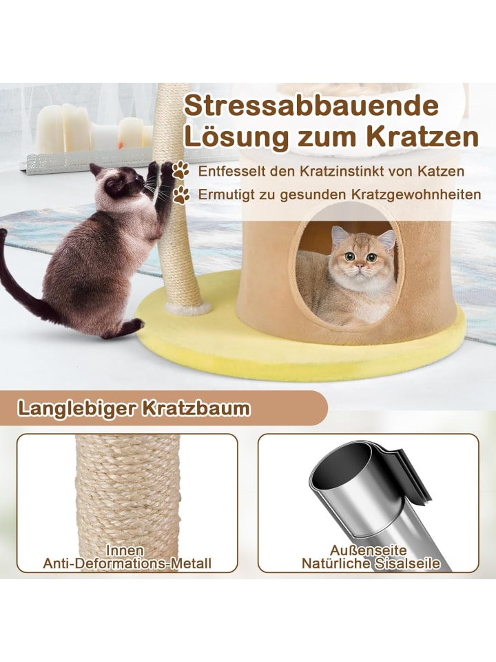 COSTWAY Kratzbaum klein 83cm in Beige günstig kaufen onesize