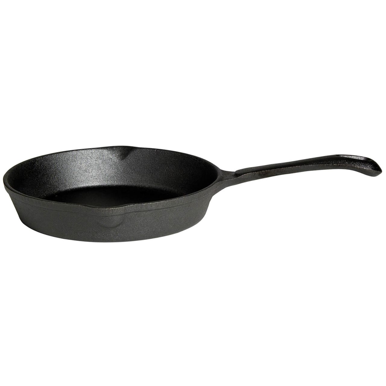 Allgrill Gusseisen-Pfanne mit Stiel, rund, schwarz, 25 cm, 2,0 l, für alle Herdarten