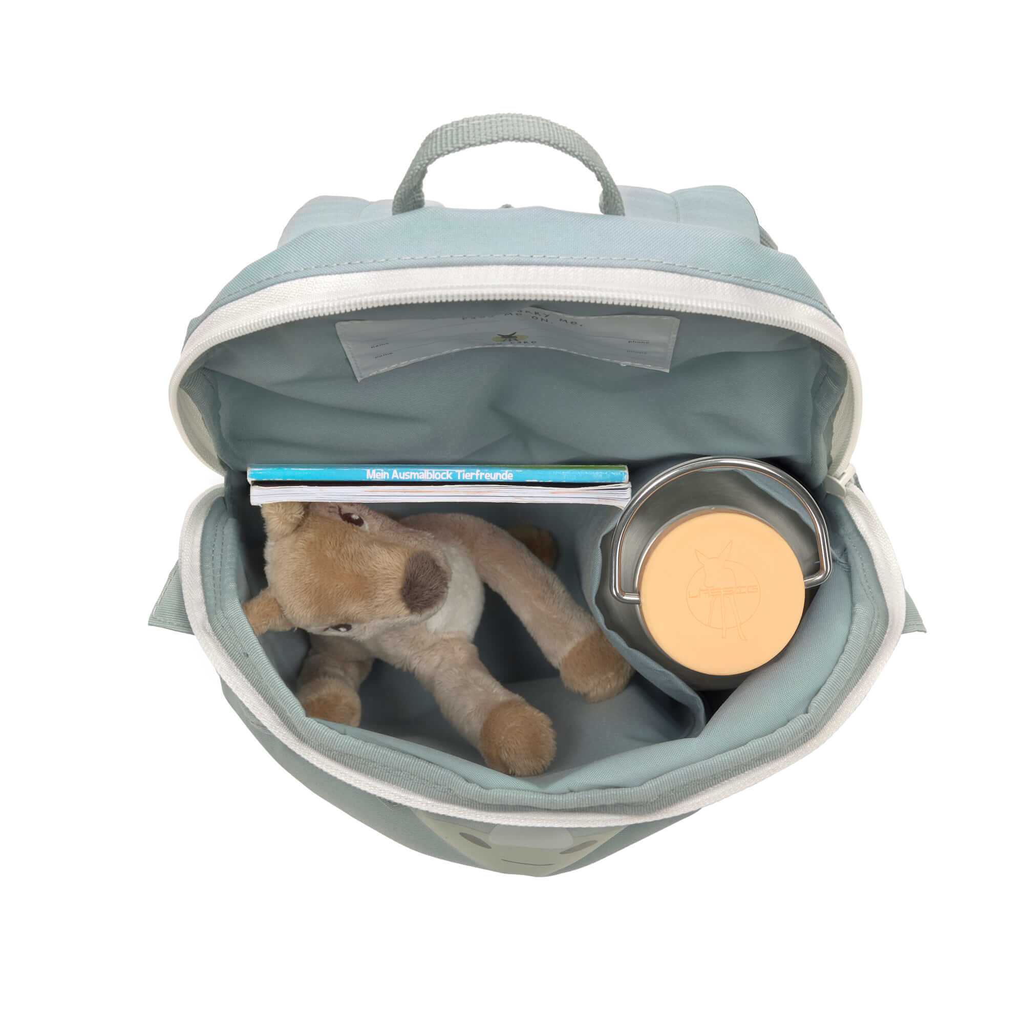 Kindergartenrucksack Tiny - Dinosaurier, Grau