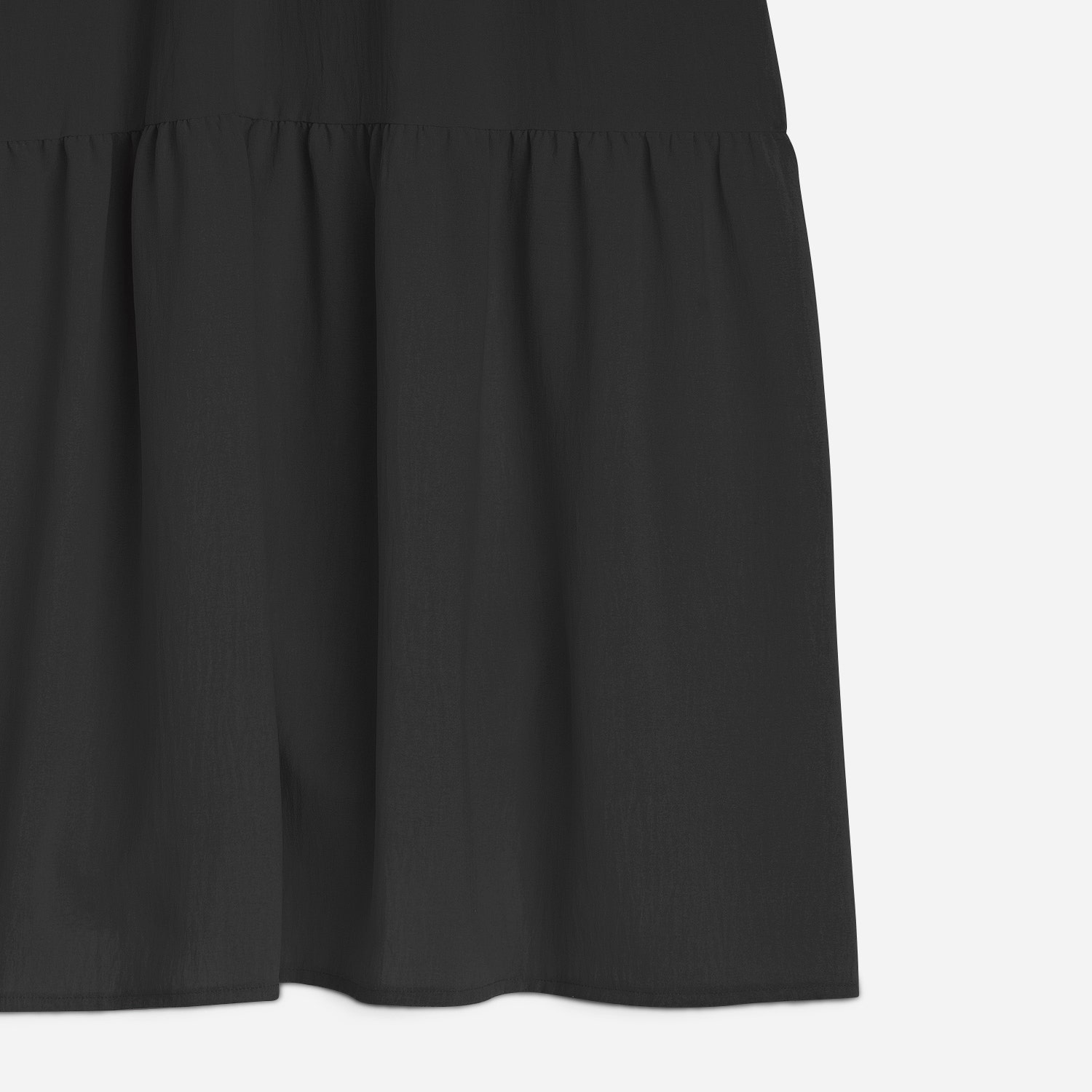 Robe longue TEXTO noire avec nœud