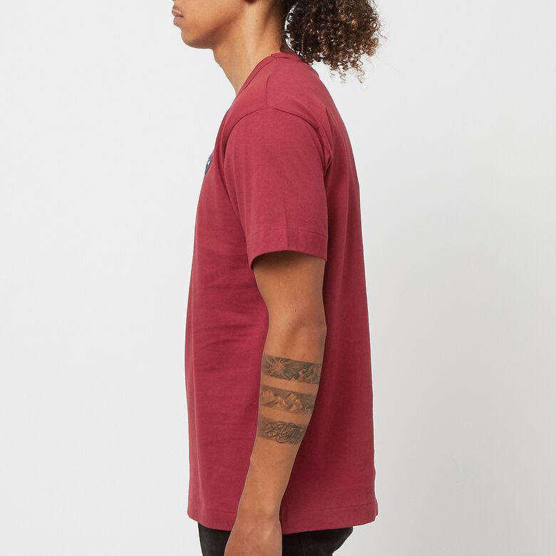 Comme des Garcons Play Play Double Heart T-Shirt burgundy