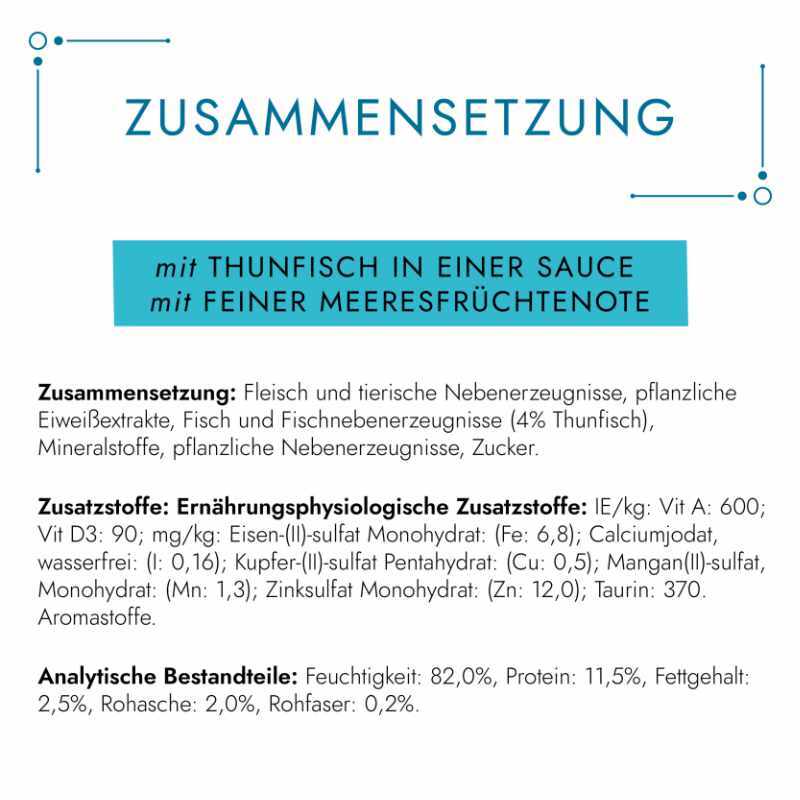 GOURMET Nassfutter GOURMET Perle Genuss in Sauce 26x85g Thunfisch, in Meeresfrüchtesauce