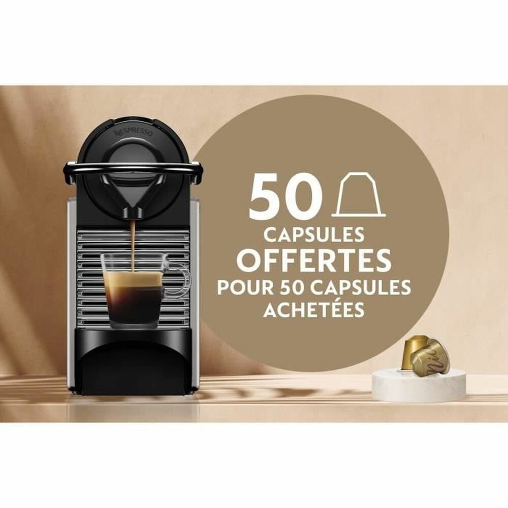 Nespresso Kapselmaschine Kapsel-Kaffeemaschine Nespresso YY4127FD Pixie titanium