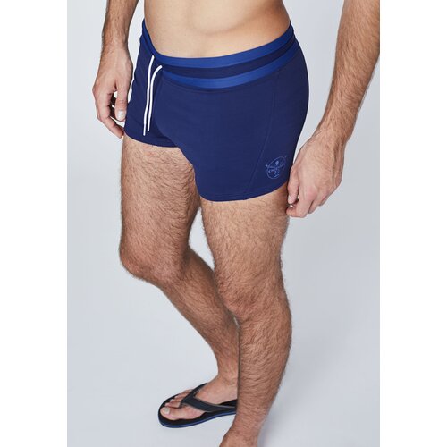 BOXER-BADEHOSE MIT ABGESETZEM BUND