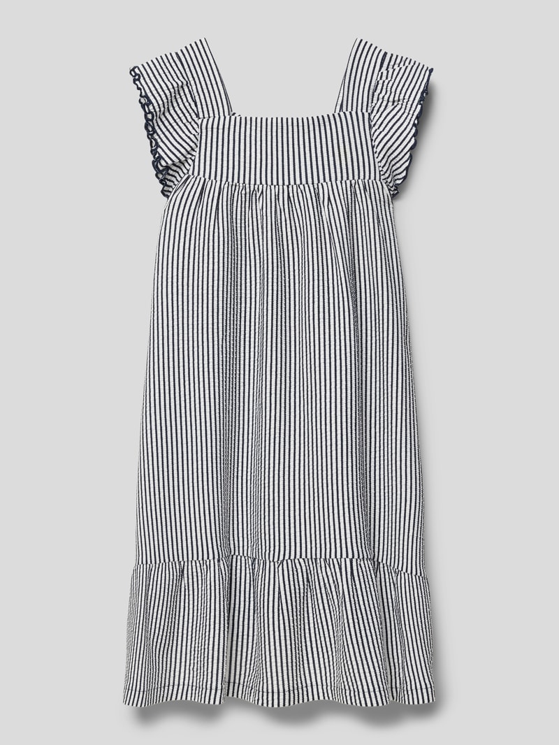 Kleid mit Streifenmuster in offwhite