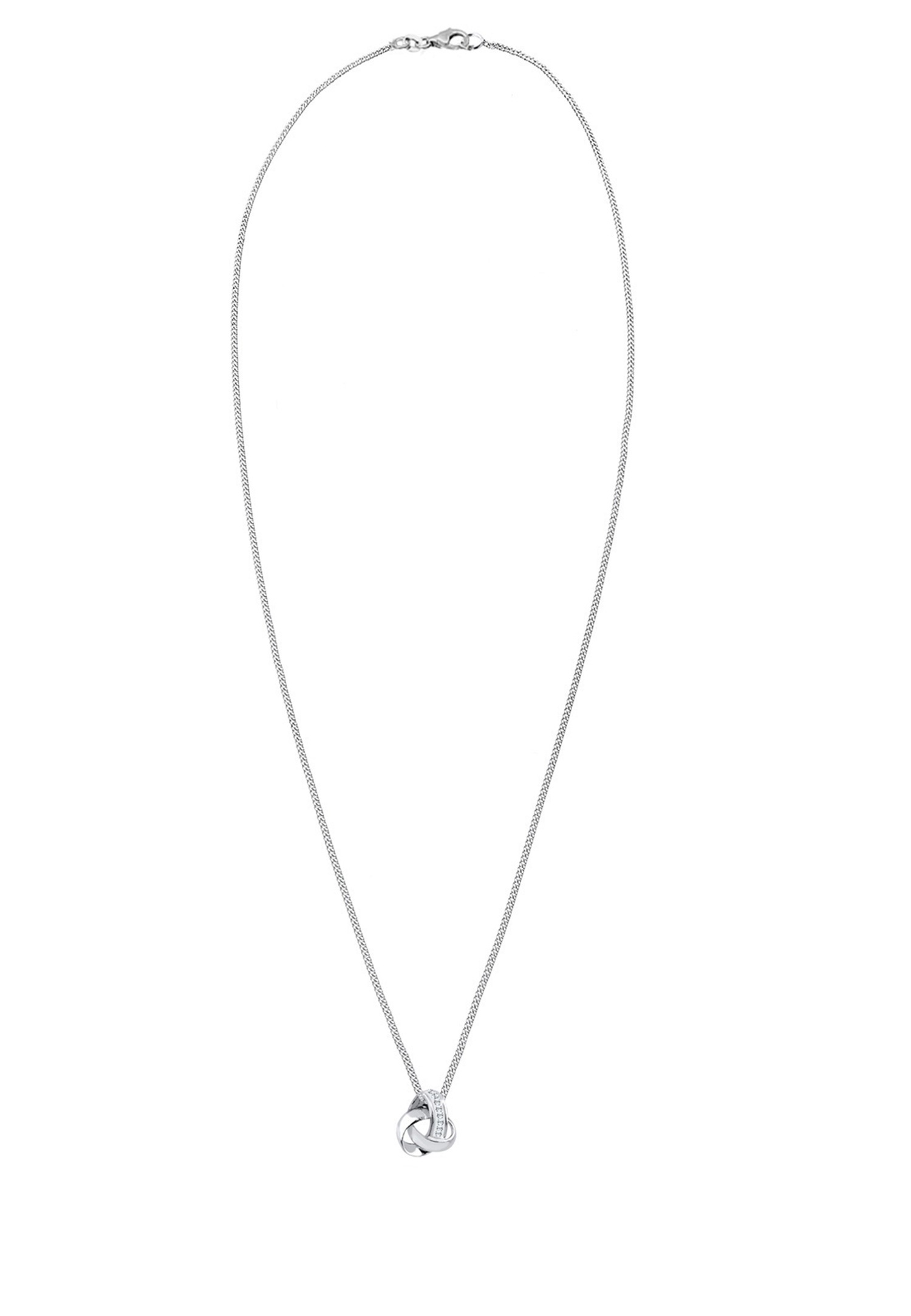 Ciondolo da donna Elli a forma di nodo con cristalli in argento sterling 925