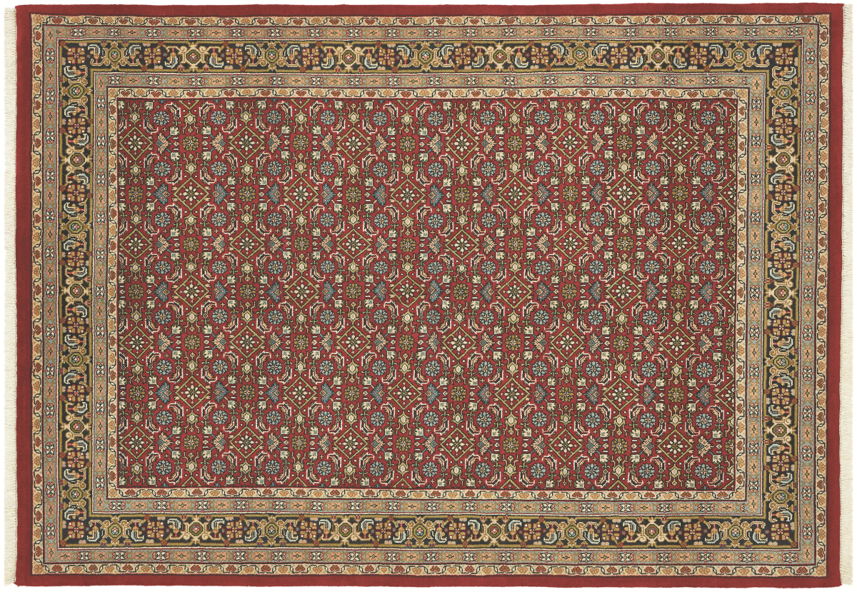 Teppich aus Indien Benaras Herati 50 rot 40 x 60 cm