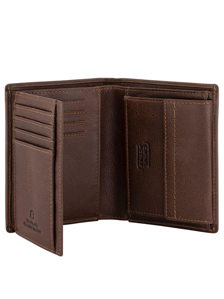 Camel Active Bilbao - Geldbörse 8cc 12.7 cm RFID (black) in cognac günstig kaufen onesize
