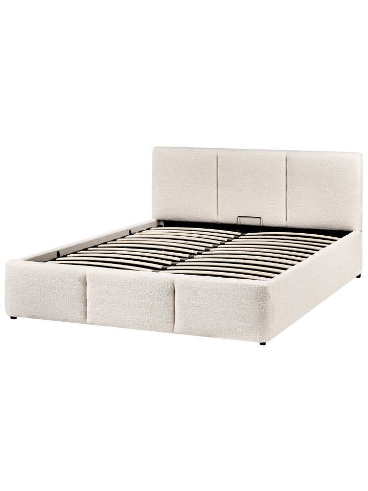 Beliani Doppelbett BOUSSE in Weiß - (W) 151 x (H) 79 x (L) 219 cm günstig kaufen onesize