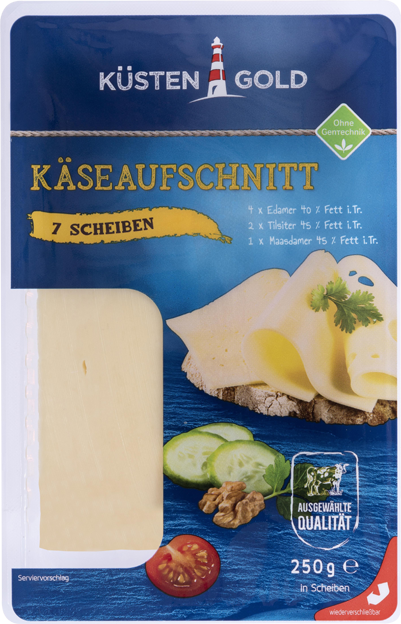 Küstengold Käseaufschnitt 3 Sorten