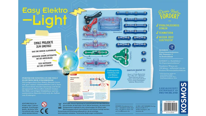 KOSMOS - Experimentierkästen - Easy Elektro - Light - Erste elektrische Stromkreise