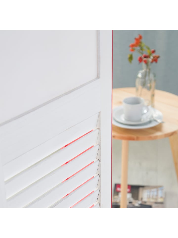 Homestyle4u 3-tlg. Paravent in Weiß 105x130 günstig kaufen onesize