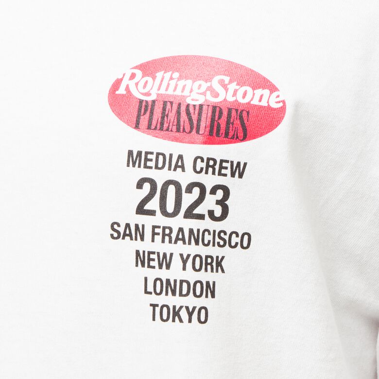 Pleasures Rolling Stone T-Shirt white