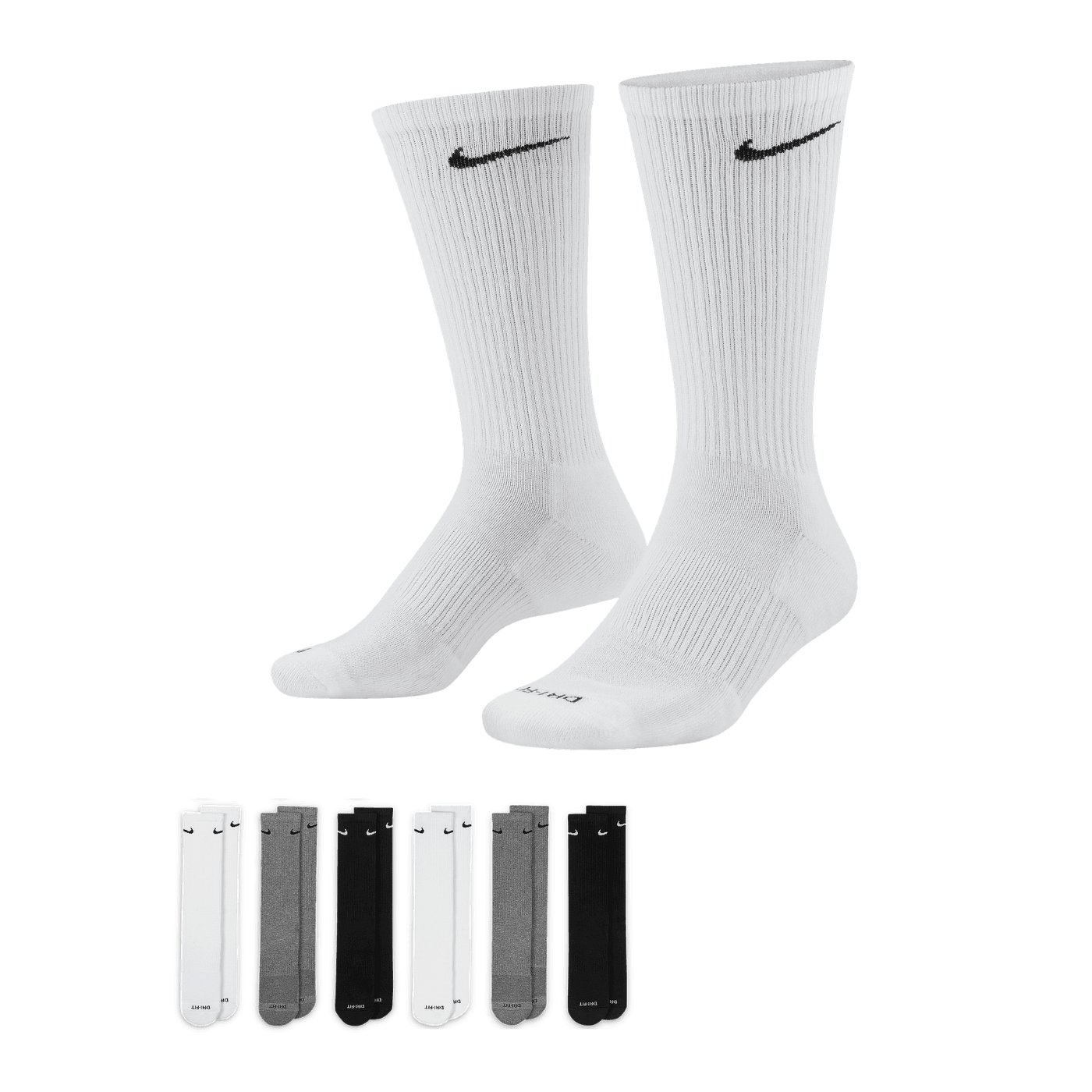 Nike Everyday Plus Cushion Crew 6er Pack Socken Mehrfarbig F965