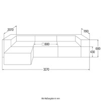 Home Deluxe Modulares Sofa VERONA - L Anthrazit